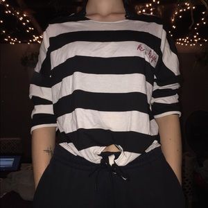 Black & white Crop top